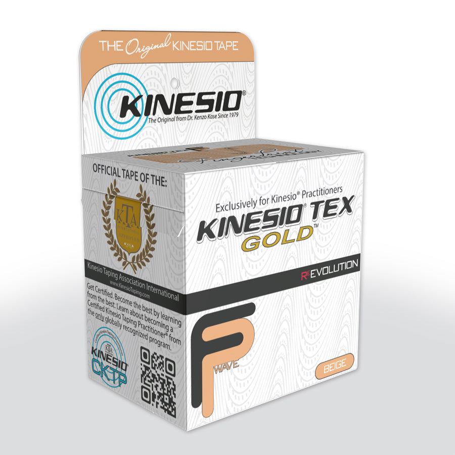 Kinesio tape Kinesio Tex Gold FP 5 meters beige for sports injuries and muscle support
