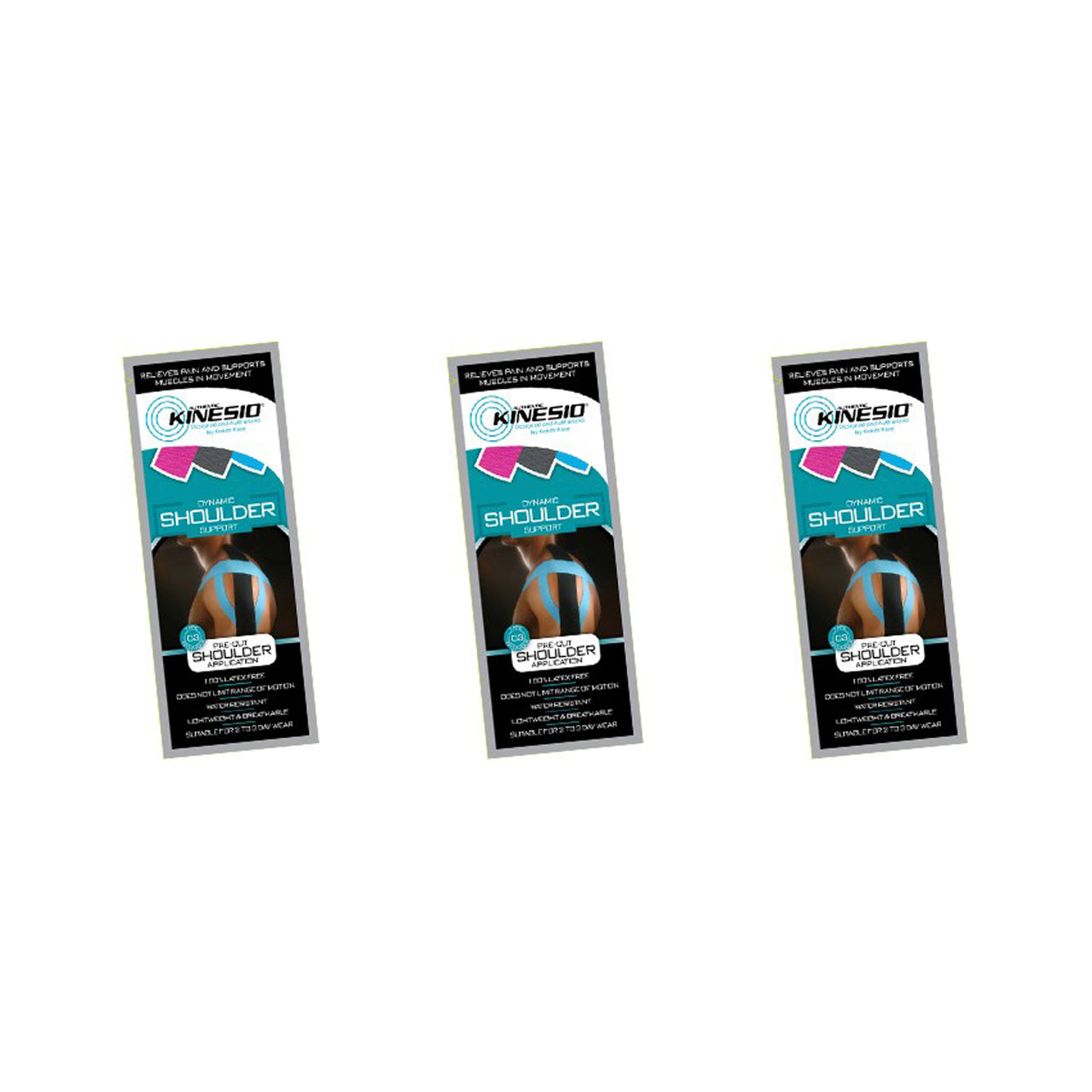 Kinesio tape Kinesio Tex Pre Cut shoulder 3-pack