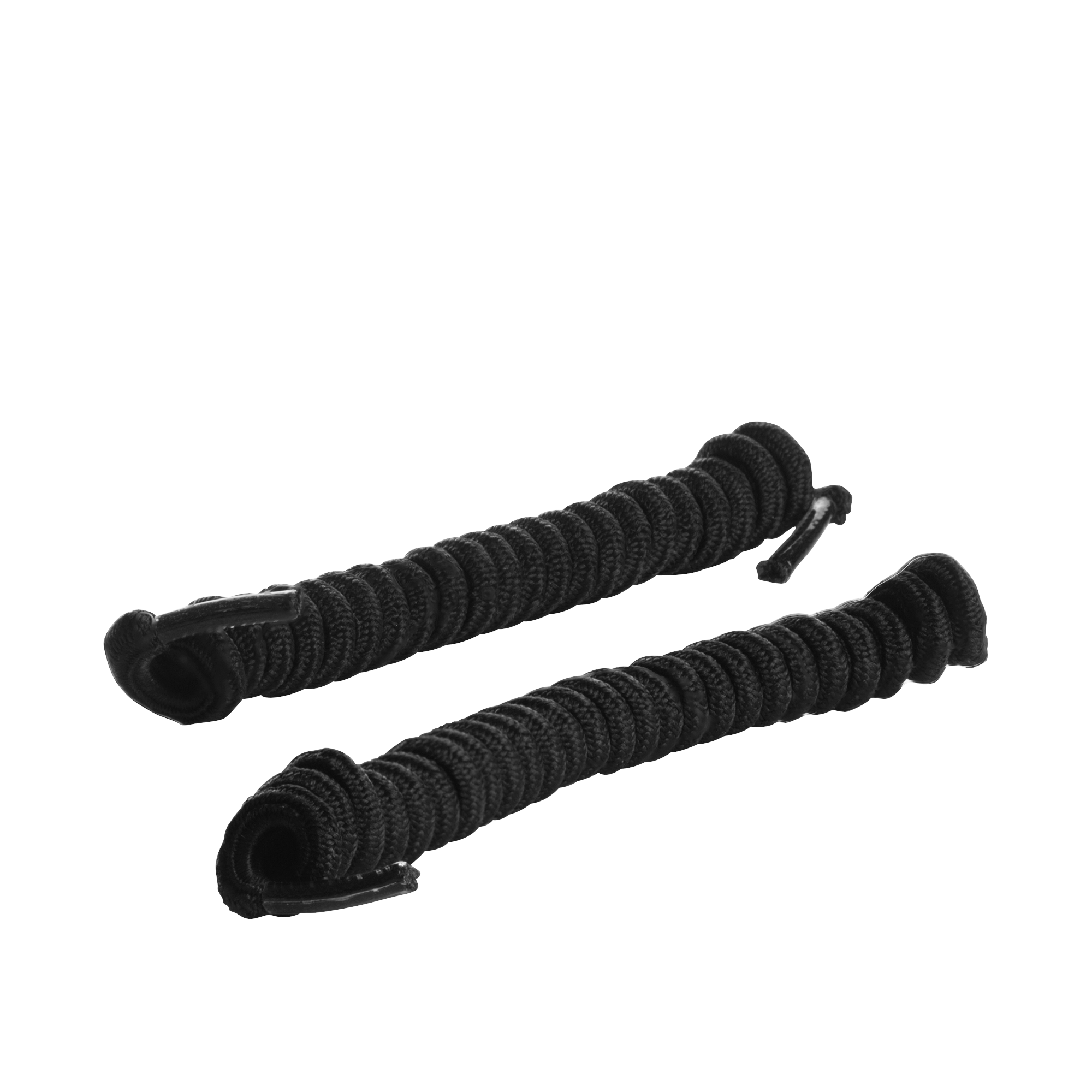 Elastic spiral shoelace black 3-pack