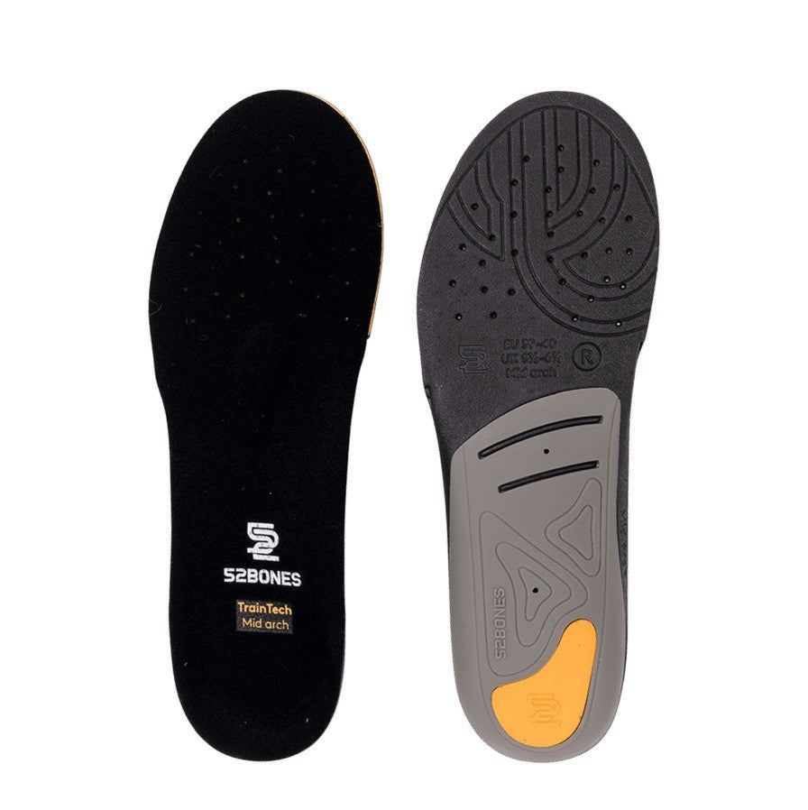 2-pack TrainTech sports insoles for running and training, with a training shirt included