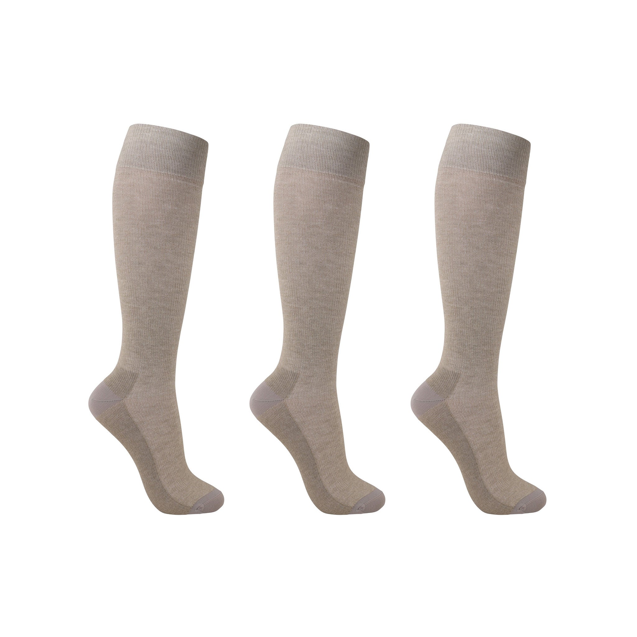 Support socks natural for tired and swollen legs 3-pack
