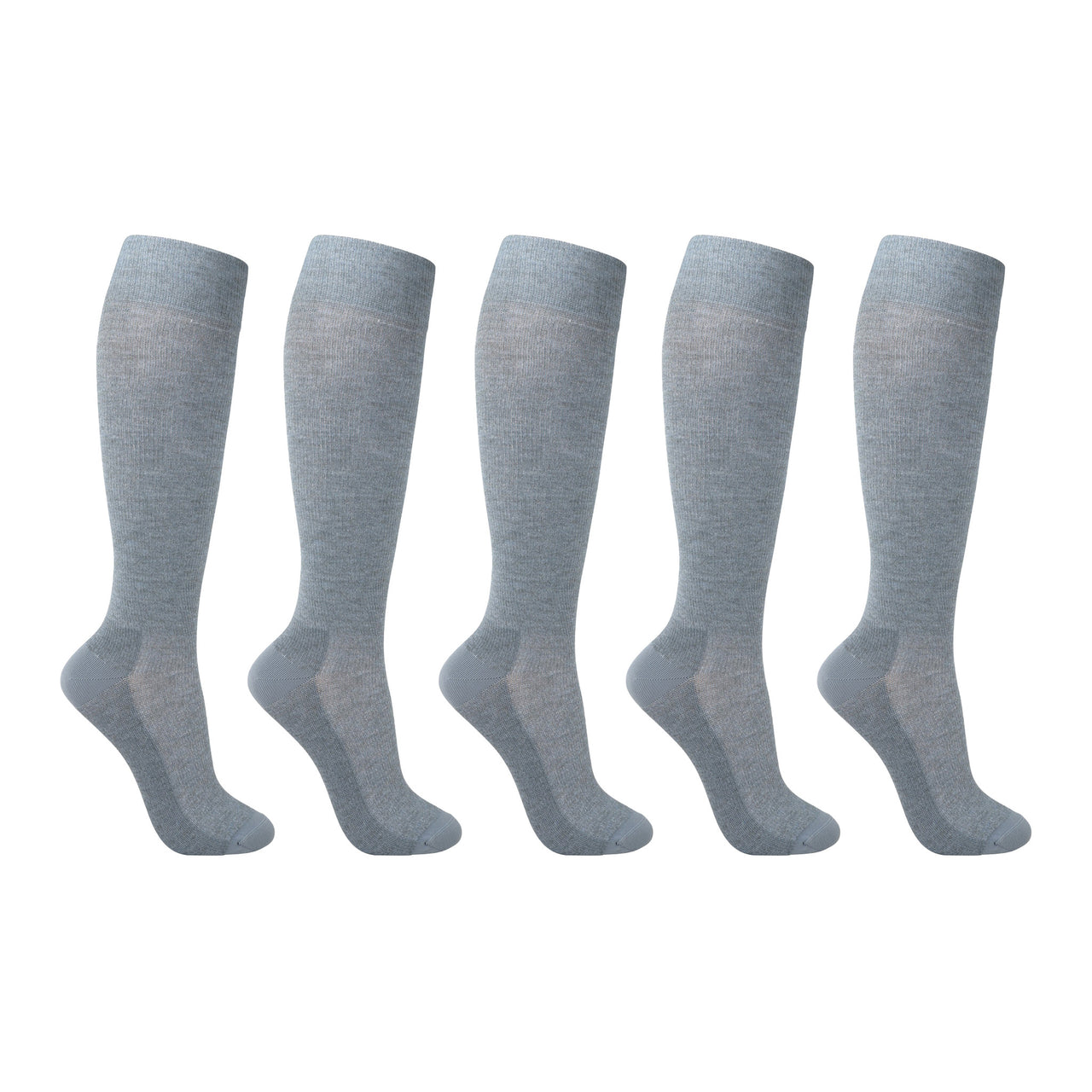 Support stockings, grey-blue, for tired and swollen feet, 5-pack
