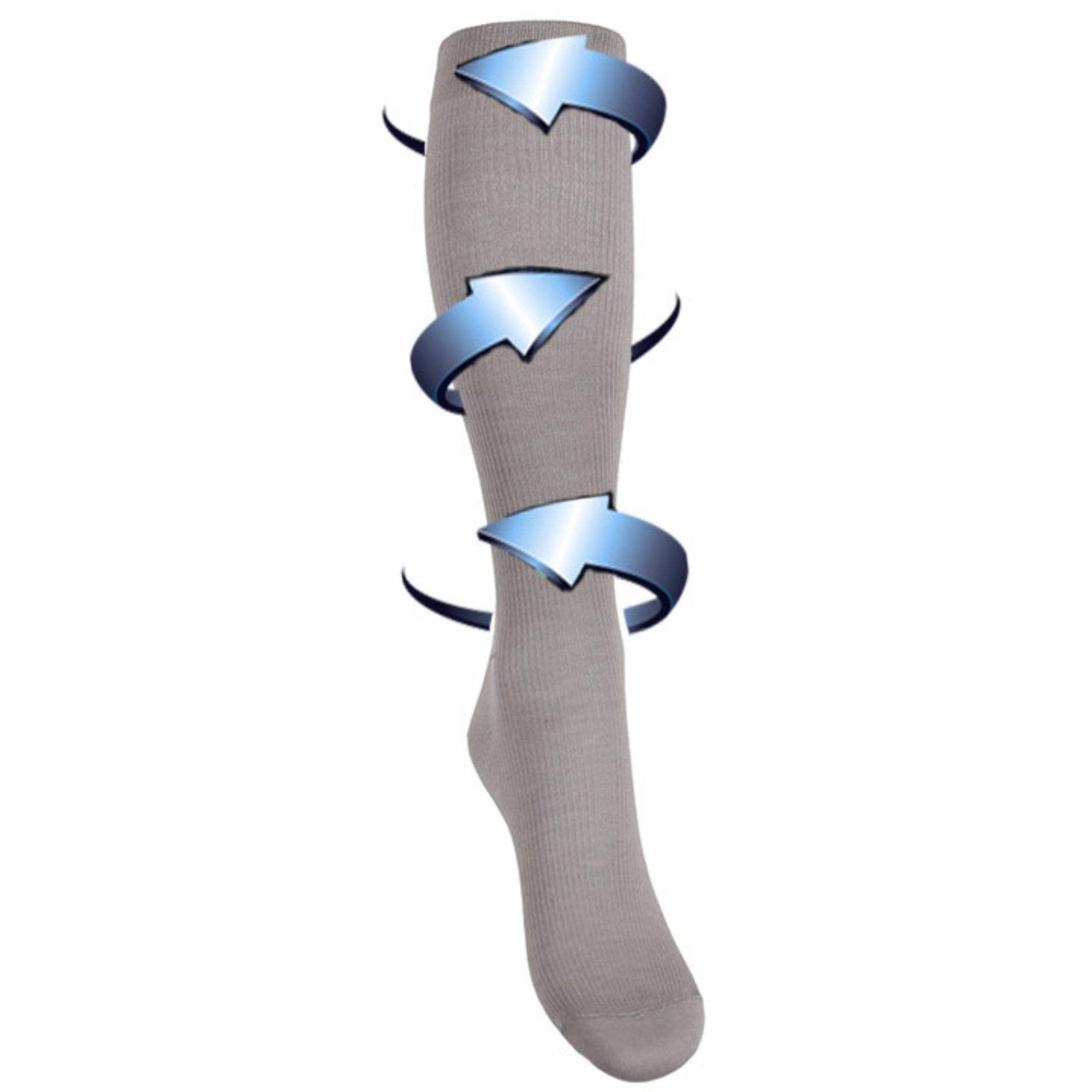 Support stockings gray for swollen and tired legs