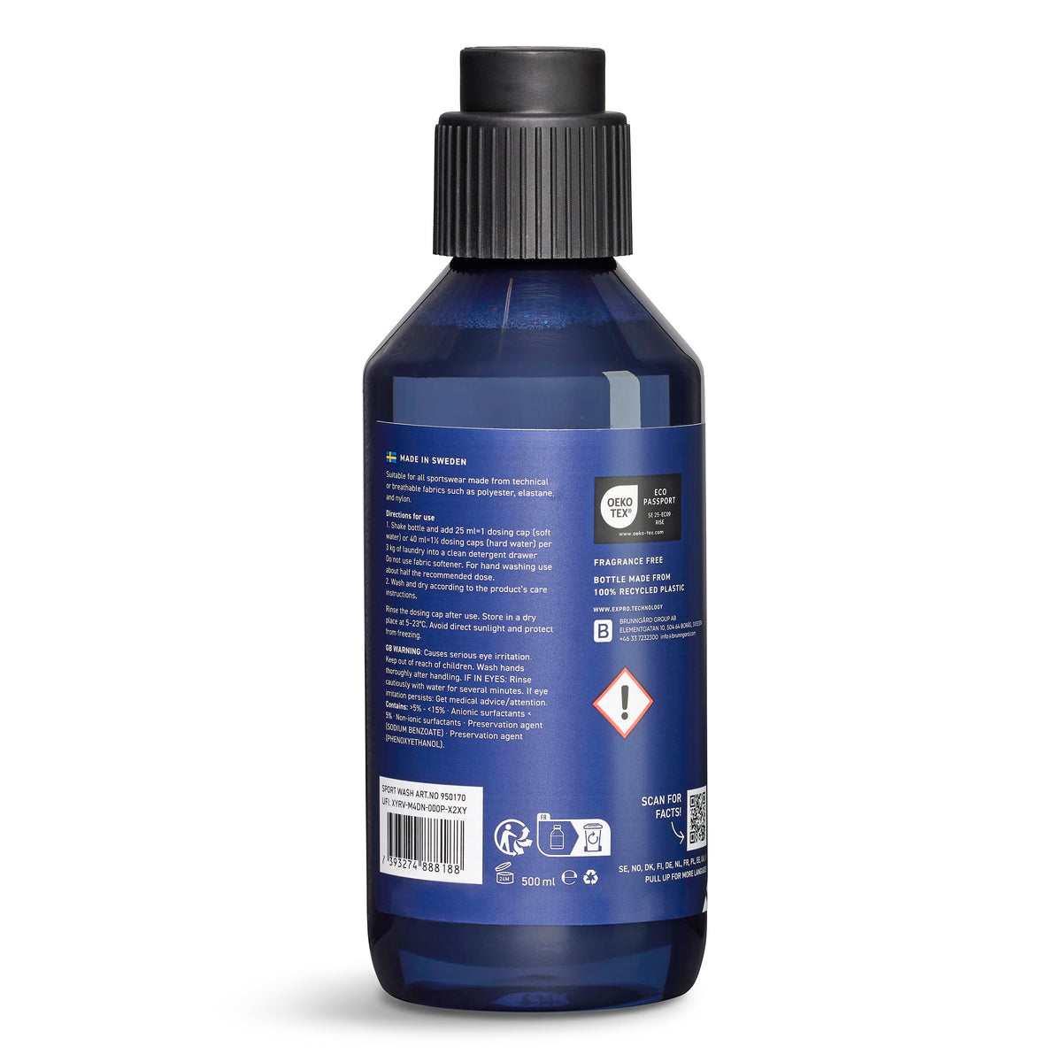 EXPRO Sport Wash Waschmittel für Kniebandagen, Handgelenkbandagen und Sportbekleidung