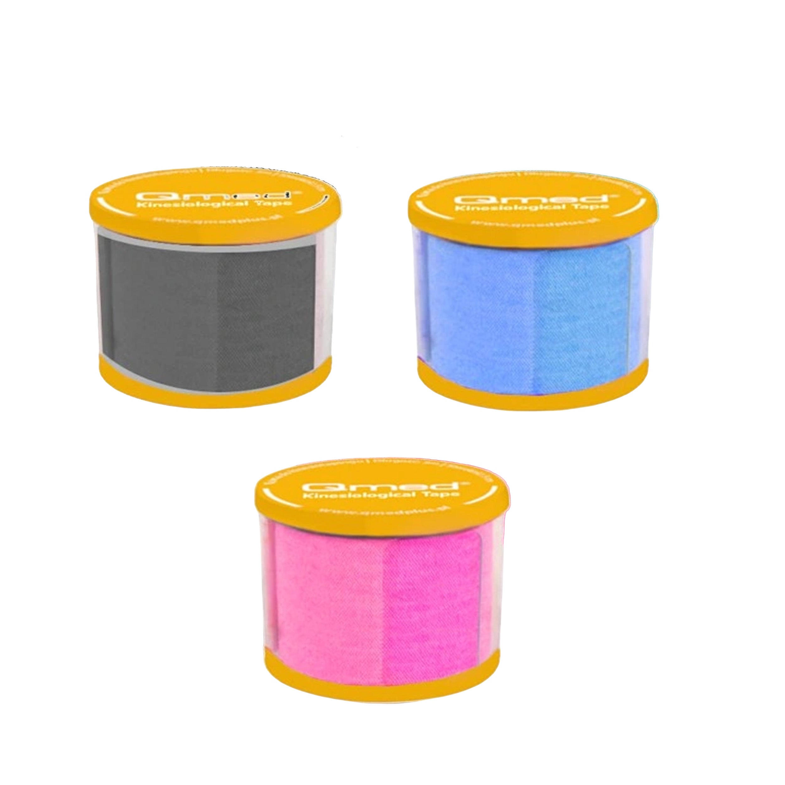 Kinesio tape mixed colors with high stretchability 3-pack