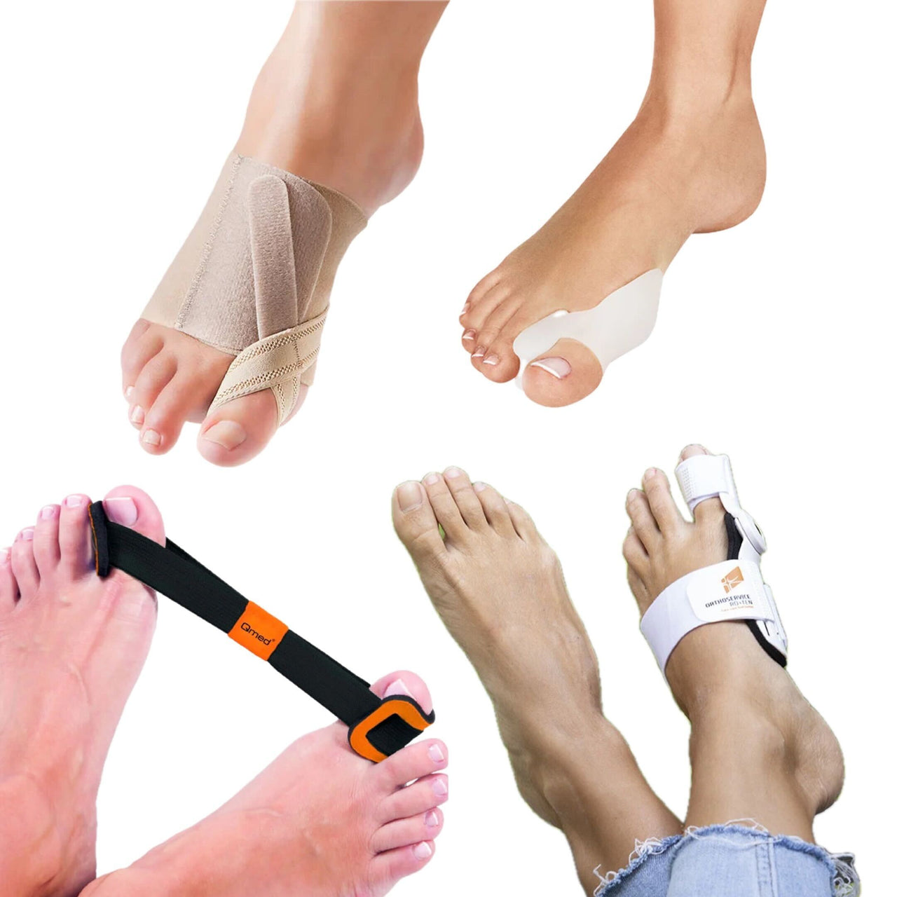 Hallux valgus kit with support, relief, and movement exercises