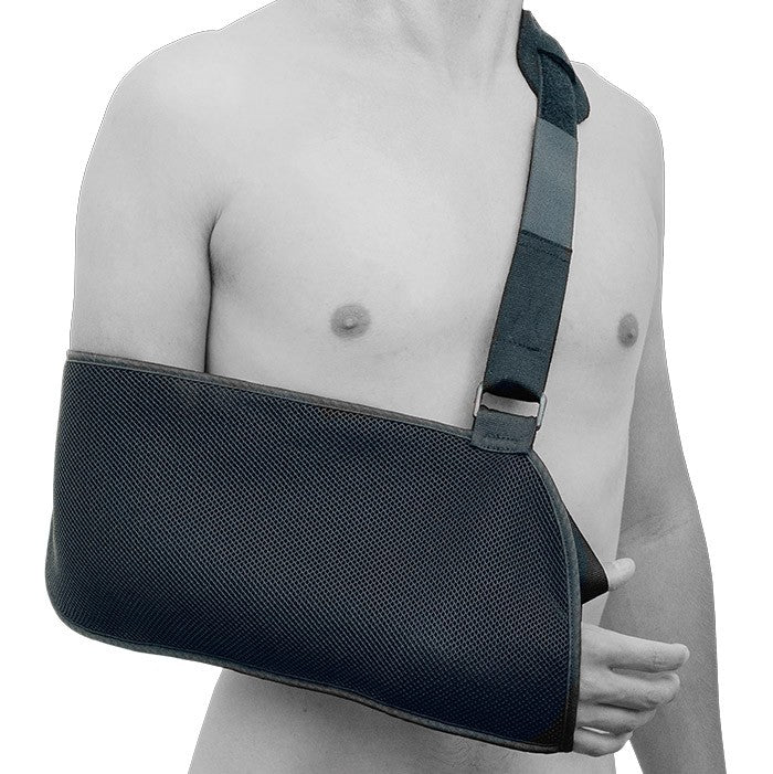 Omox arm sling for support and relief of the shoulder and arm after injury