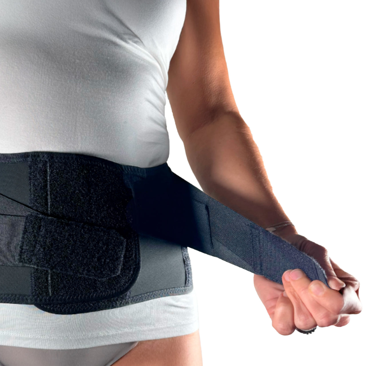 Backrest in a smooth low model for the lumbar spine