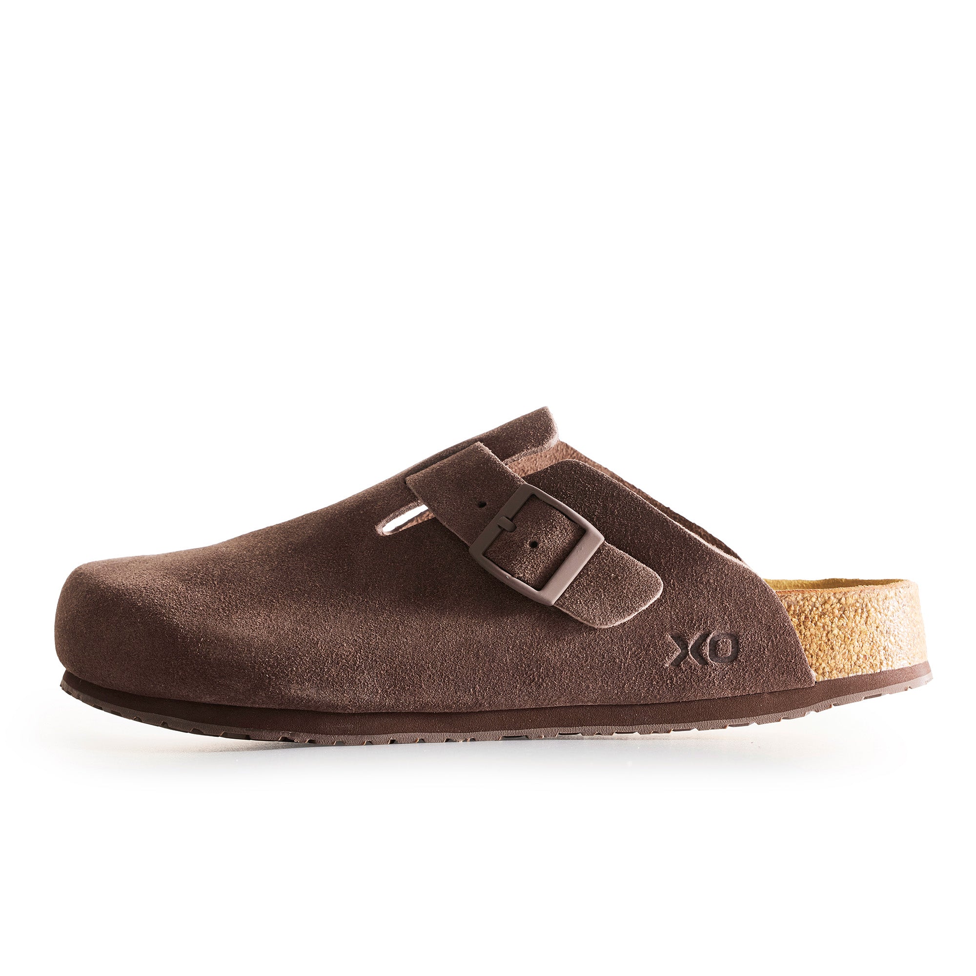 XOCORE Soft rocker support sandal closed toe coffee brown