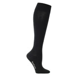 Support socks cotton black for swollen and tired legs