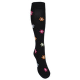 Support stockings floral pattern for swollen and tired legs