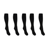 Compression socks bamboo black 15-21 mmHg for tired and swollen legs 5-pack