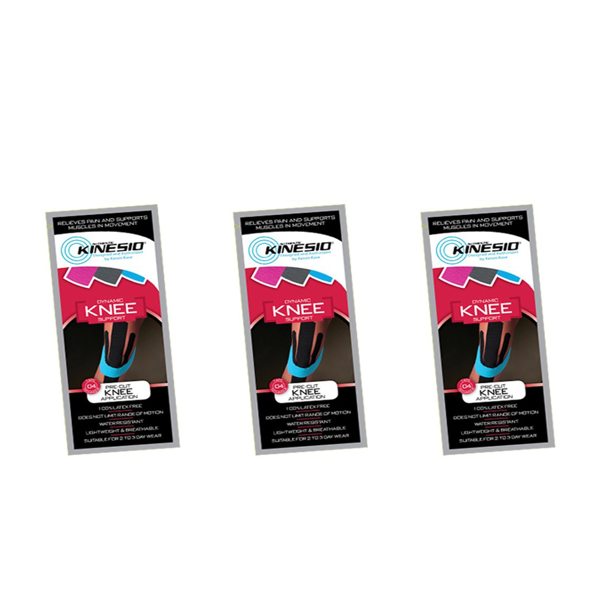 Kinesio tape Kinesio Tex Pre Cut knee 3-pack