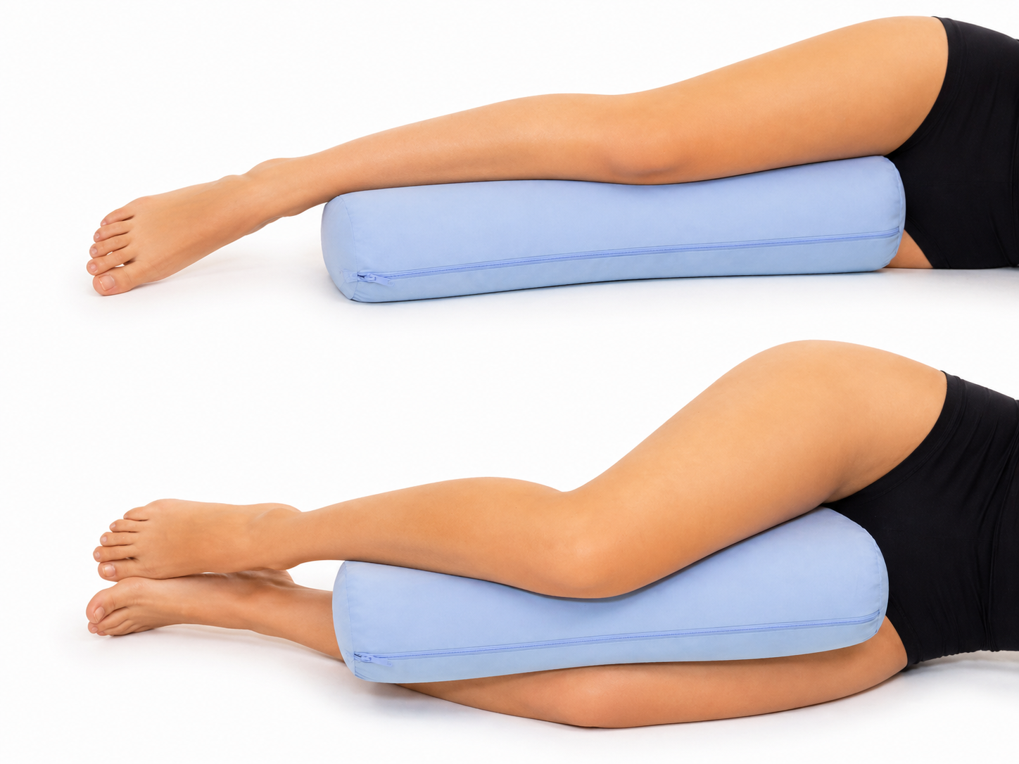 Knäkissen KneeRest mit Bezug für nächtliche Unterstützung von Knie, Hüfte und Fuß