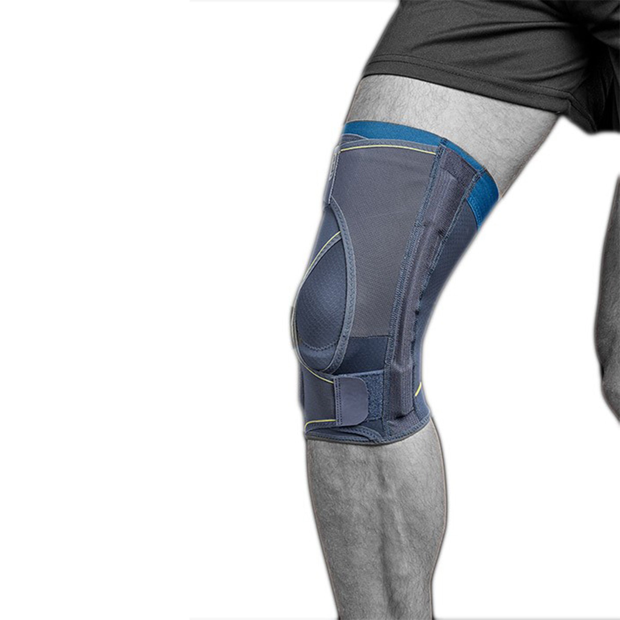 Push Sports Kniebandage mit Lamellschenkel und ultradünnem Material für Aktive