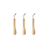 Wooden shoehorn 19 cm 3-pack