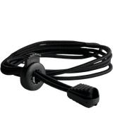 Elastic shoelaces with lock black 3-pack
