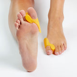 3-in-1 Hallux-valgus-Schutz mit Zehenspreizer und Gelpolster