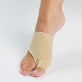 Hallux valgus protector with gel pad for pressure relief of the big toe joint