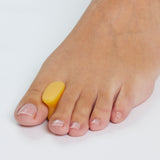 Zehenspreizer aus Gel bei Hallux valgus und eng stehenden Zehen
