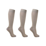 Support socks, natural, for tired and swollen legs, 3-pack