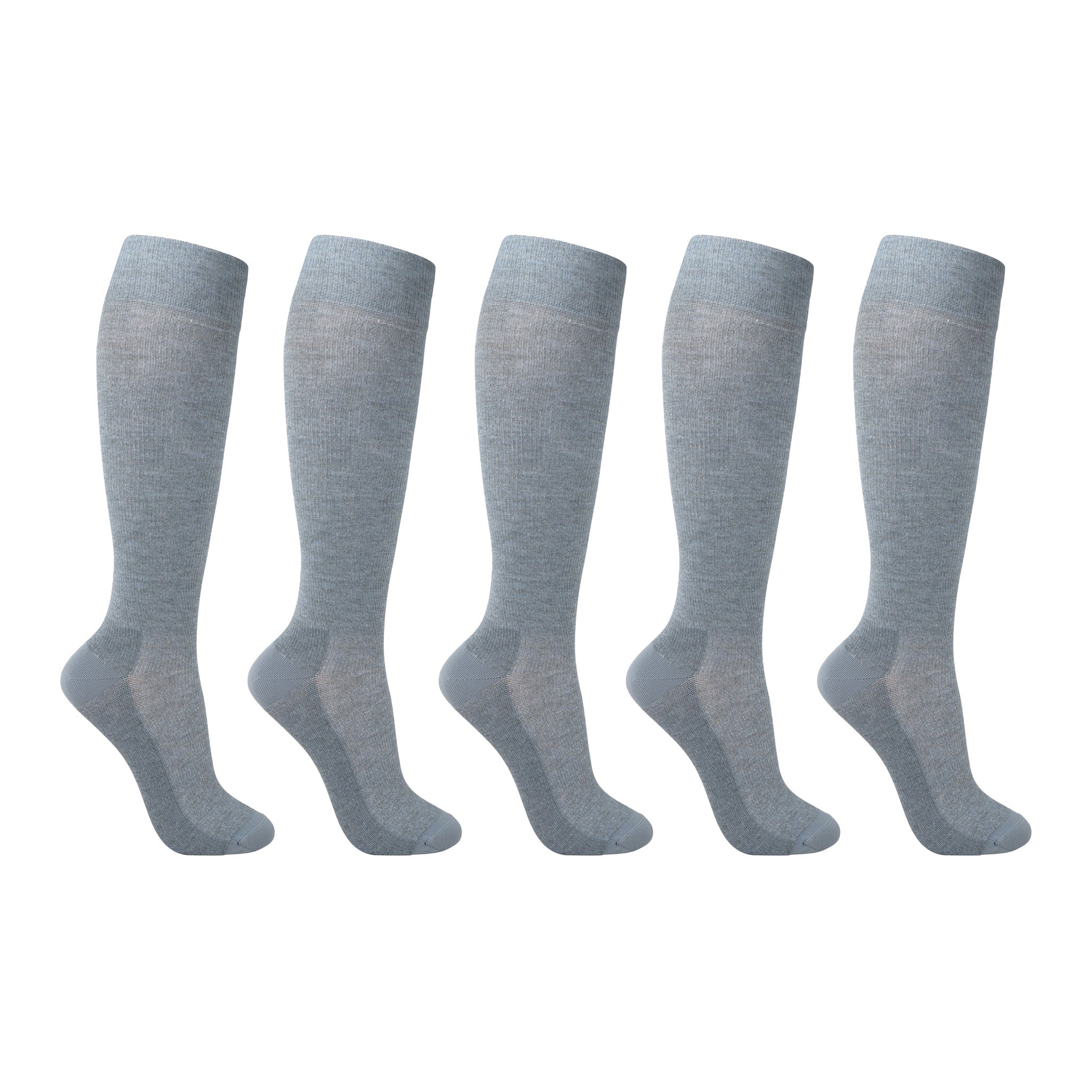 Support stockings, grey-blue, for tired and swollen feet, 5-pack