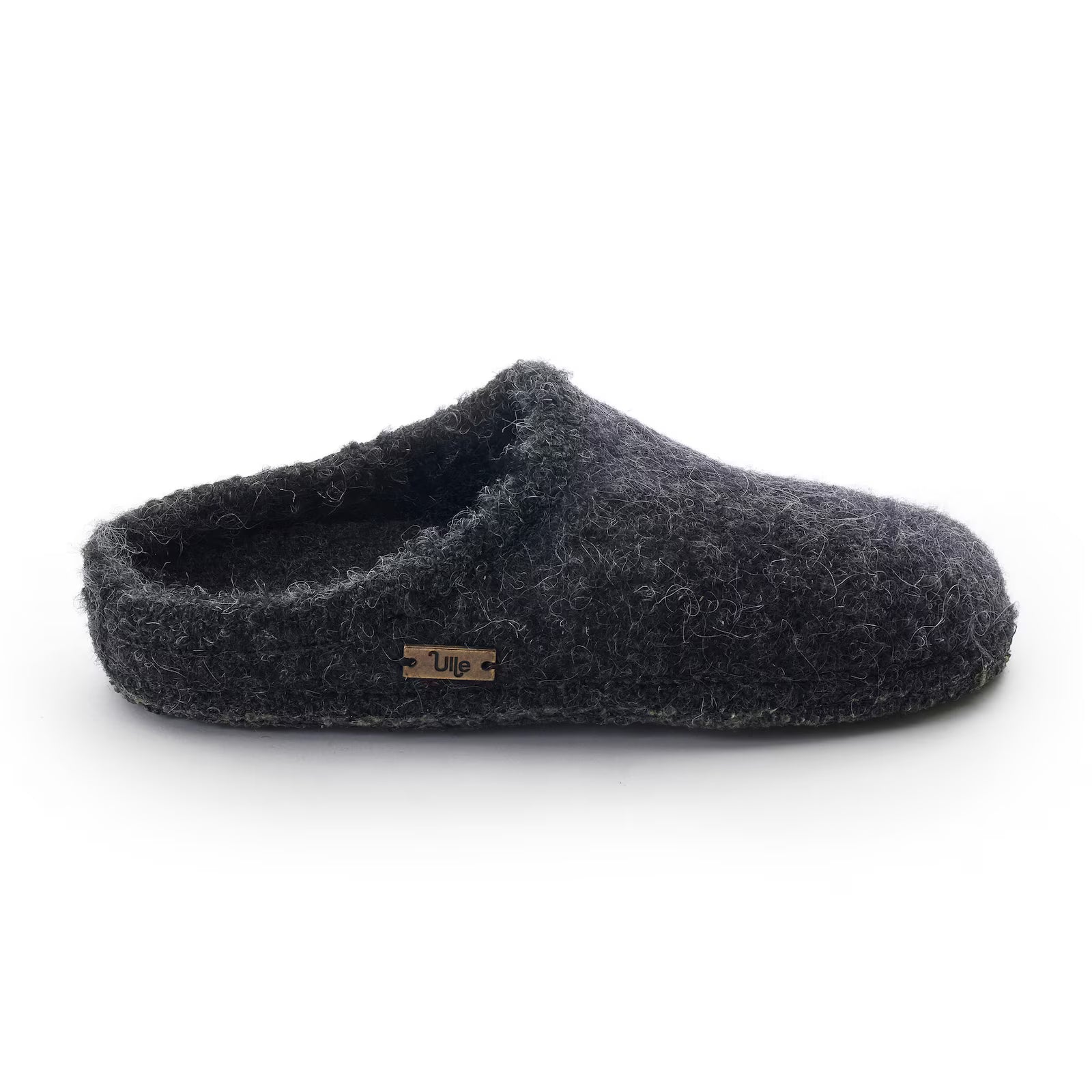 Slippers Wool Mohair Seamless dark grey