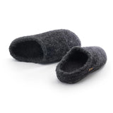 Slippers Wool Mohair Seamless dark grey