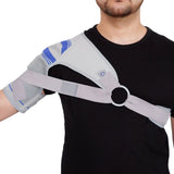 Acromed shoulder brace for extra support and to limit arm movement