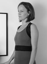 Stabilizing posture vest black