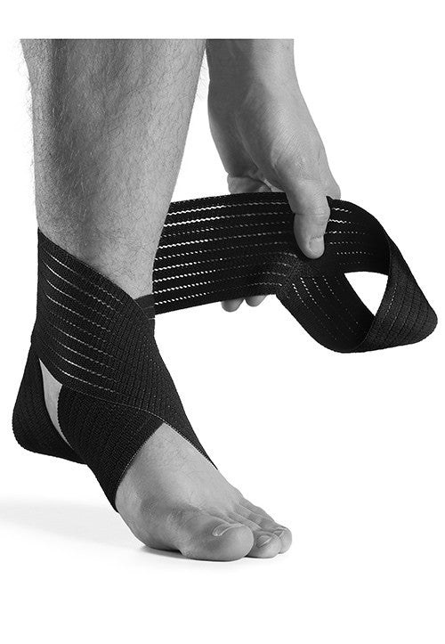 Eight-band ankle support for individual and easy stabilization