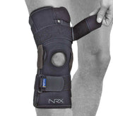 NRX Liga Light warming knee pads with lateral stabilization for ligament injuries
