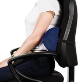 Lumbar pillow half roll with memory foam