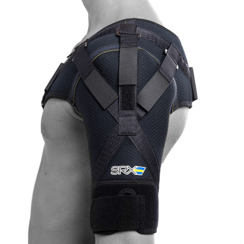 Shoulder protection SRX Stable with heat and compression for an unstable shoulder joint
