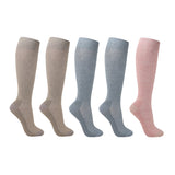 Support socks in mixed colors for tired and swollen legs 5-pack