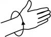 Handgelenkbandage mit offener Handfläche_size-guide