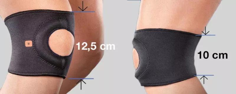 Extrem flexible Kniebandage zur Stabilisierung der Kniescheibe