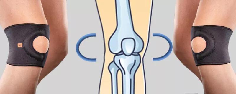 Umkehrbares Design für das rechte und linke Knie.