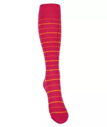 Stützstrümpfe mit Kompression - Pink-Gestreift