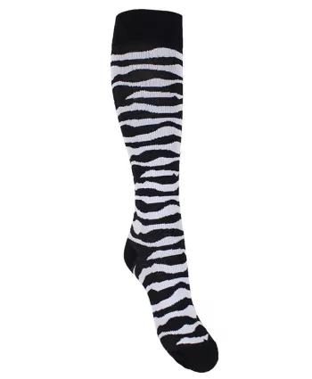 Stützstrümpfe mit Kompression - Zebra-Muster