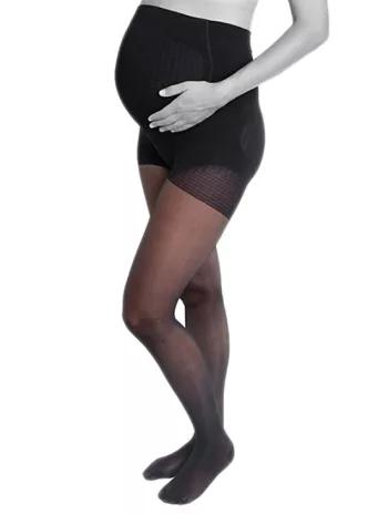 Stützstrumpfhose für Schwangere - Schwarz