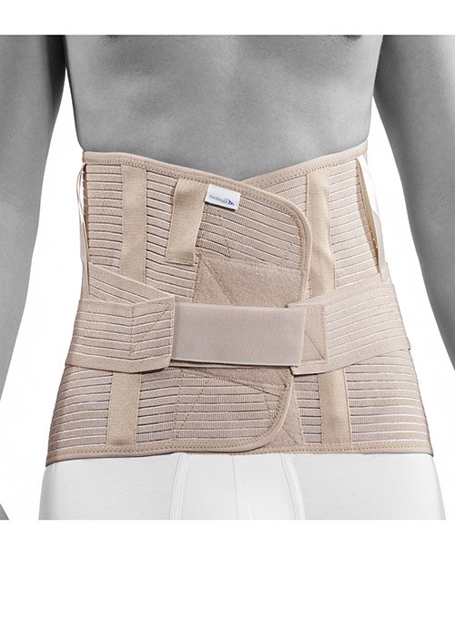 Rückenbandage mit Schienen - langes Modell - Beige