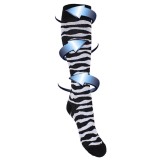 Stützstrümpfe mit Kompression - Zebra-Muster