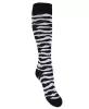 Stützstrümpfe mit Kompression - Zebra-Muster